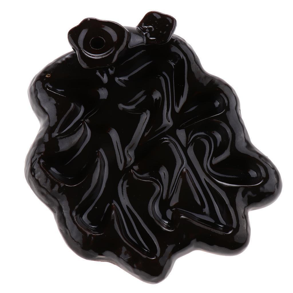 Max Vintage Black Ceramic Backflow Incense Burner Stick Cones Holder Style 09 - Aladdin Shoppers
