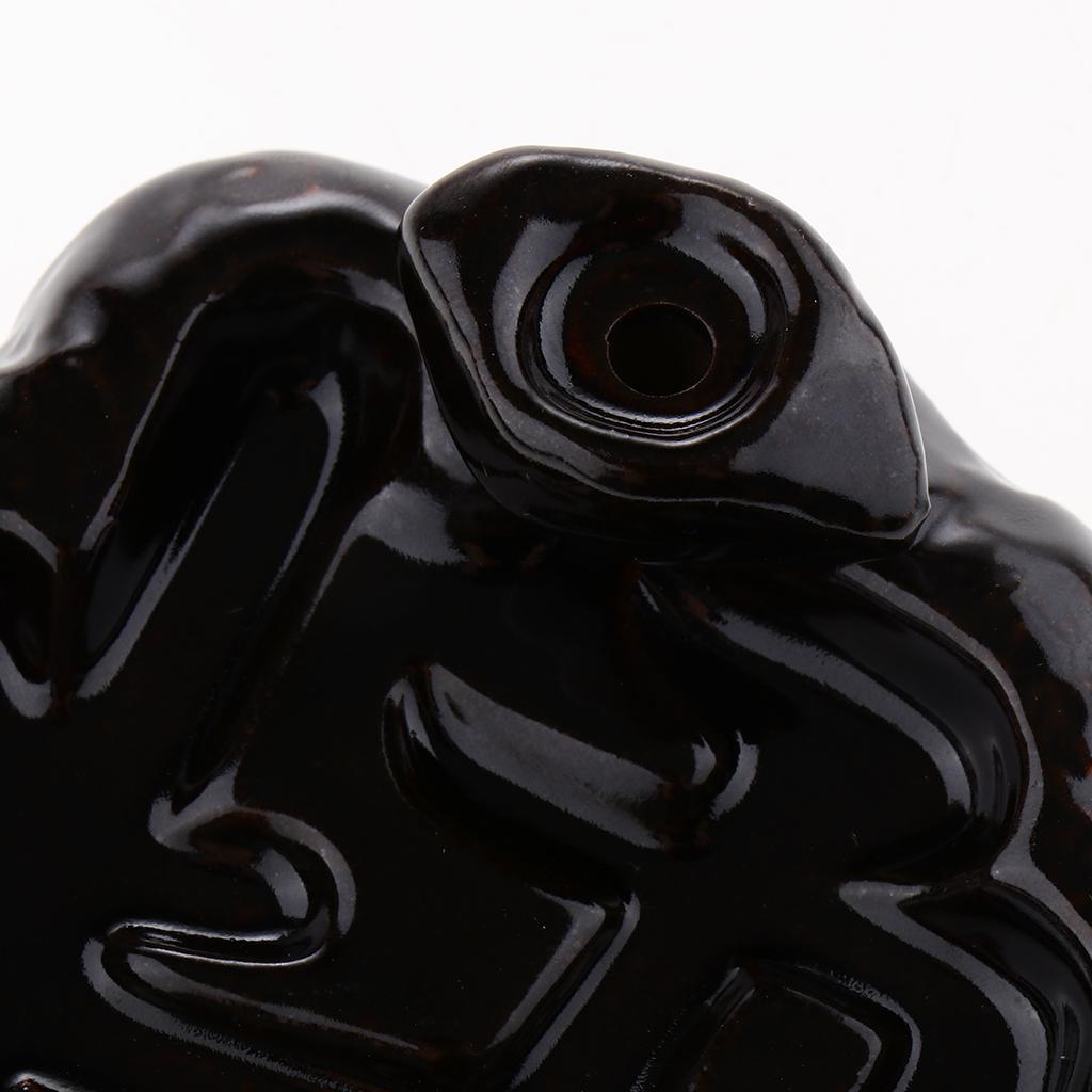 Max Vintage Black Ceramic Backflow Incense Burner Stick Cones Holder Style 12 - Aladdin Shoppers