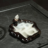 Max Vintage Black Ceramic Backflow Incense Burner Stick Cones Holder Style 12 - Aladdin Shoppers