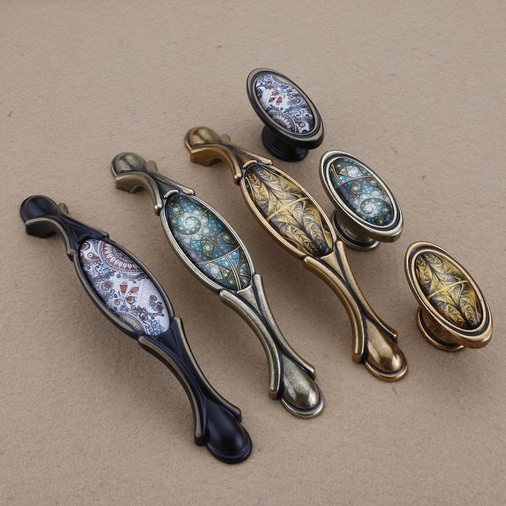 Max Vintage Ceramic Furniture Cabinet Handle Lever Pull Knob Door Hardware D 169mm - Aladdin Shoppers