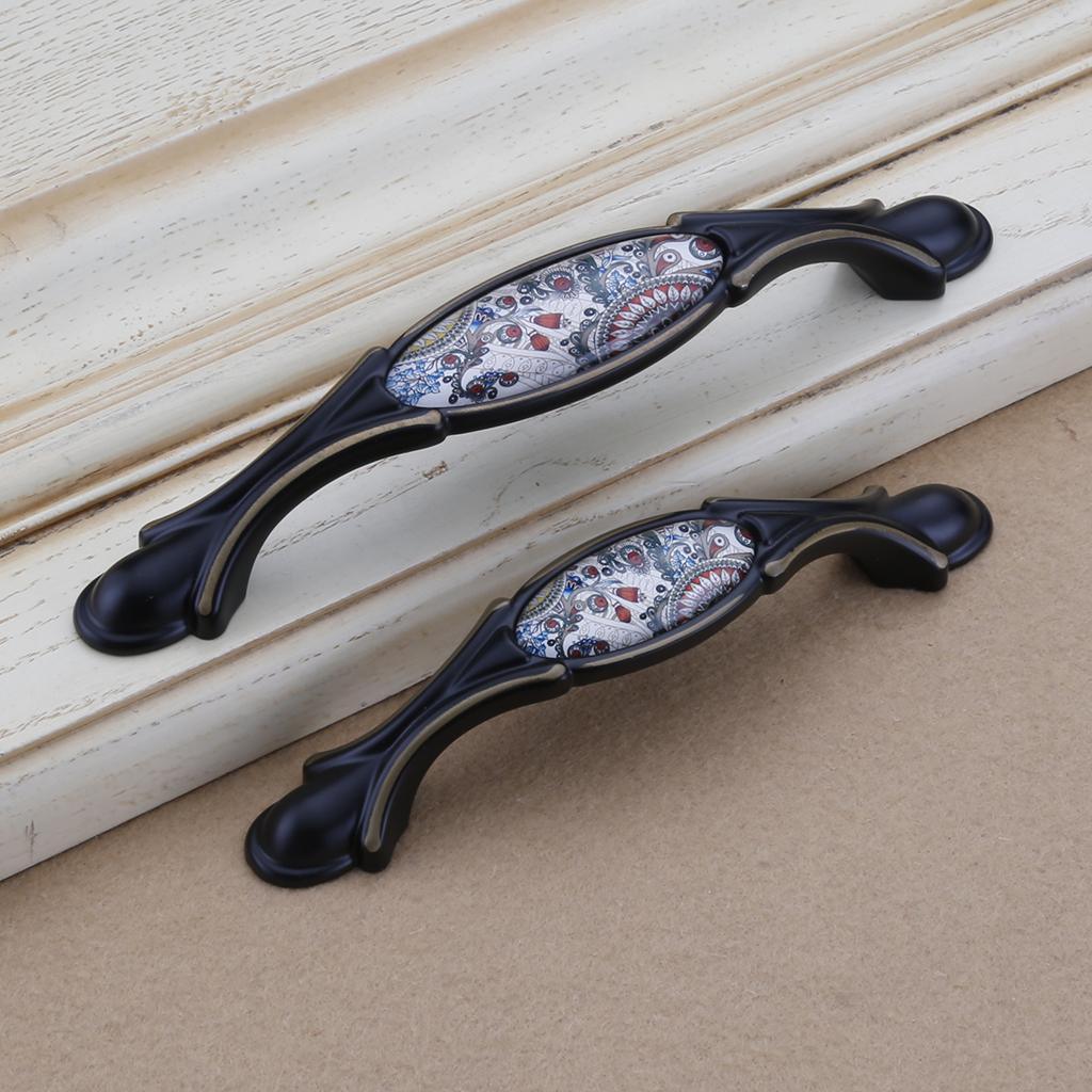 Max Vintage Ceramic Furniture Cabinet Handle Lever Pull Knob Door Hardware H 234mm - Aladdin Shoppers