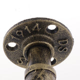 Max Vintage Industrial Style Plumbing Pipe Wall Mounted Coat Robe Hook Organizer - Aladdin Shoppers