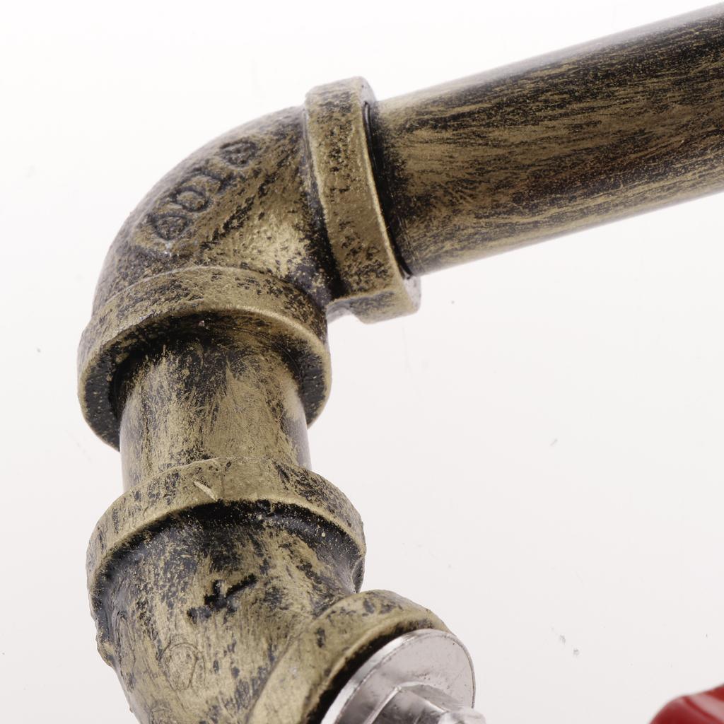 Max Vintage Industrial Style Plumbing Pipe Wall Mounted Coat Robe Hook Organizer - Aladdin Shoppers