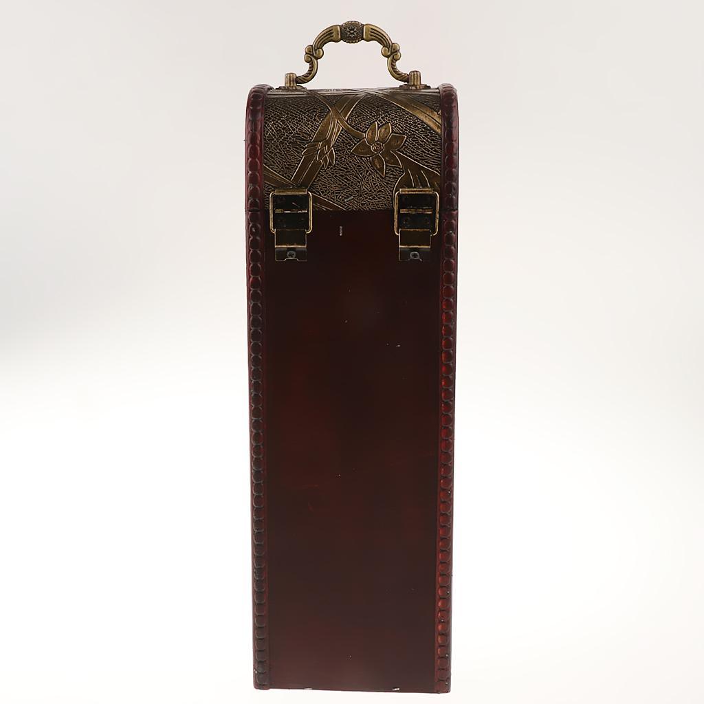 Max Vintage Wine Box Wooden Antique Packaging Wine Gift Box 1 Bottle-B - Aladdin Shoppers