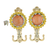 Max Wall Mounted Curtain Zinc Alloy Drapery Curtain Tieback Hooks Gold - Aladdin Shoppers