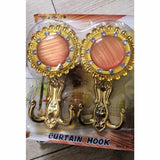 Max Wall Mounted Curtain Zinc Alloy Drapery Curtain Tieback Hooks Gold - Aladdin Shoppers