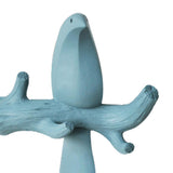 Max Wall Mounted Resin Coat Robe Hook Birds Stand on Branch Hanger Rack Blue A - Aladdin Shoppers