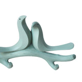 Max Wall Mounted Resin Coat Robe Hook Birds Stand on Branch Hanger Rack Green B - Aladdin Shoppers