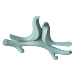 Max Wall Mounted Resin Coat Robe Hook Birds Stand on Branch Hanger Rack Green B - Aladdin Shoppers