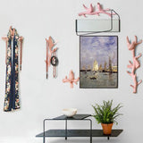 Max Wall Mounted Resin Coat Robe Hook Birds Stand on Branch Hanger Rack Pink A - Aladdin Shoppers