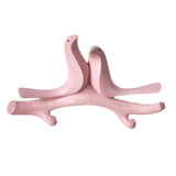 Max Wall Mounted Resin Coat Robe Hook Birds Stand on Branch Hanger Rack Pink B