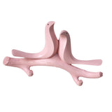 Max Wall Mounted Resin Coat Robe Hook Birds Stand on Branch Hanger Rack Pink B - Aladdin Shoppers