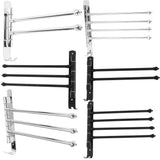 Max Wall Mounted Swing Towel Bar Stainless Steel Bath Towel Rod Arm Silver_2Bars - Aladdin Shoppers