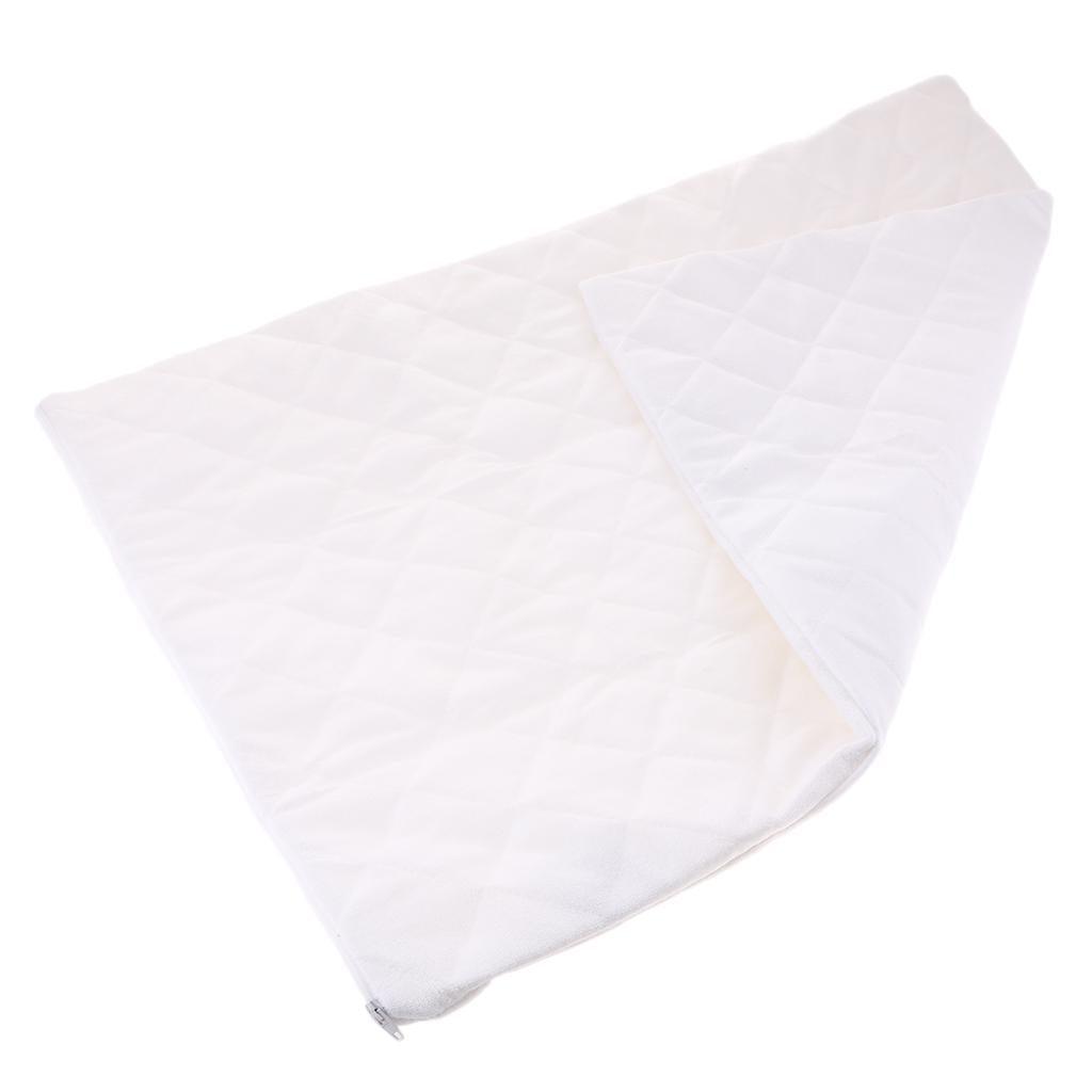 Max Waterproof Mite-proof Luxury Silky Pillowcases White Color 51x71cm - Aladdin Shoppers