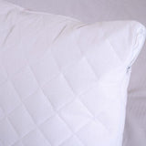 Max Waterproof Mite-proof Luxury Silky Pillowcases White Color 51x71cm - Aladdin Shoppers