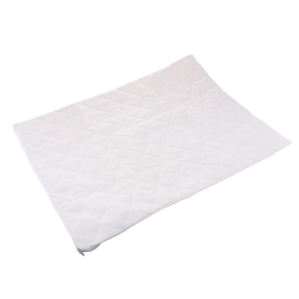 Max Waterproof Mite-proof Luxury Silky Pillowcases White Color 51x71cm - Aladdin Shoppers