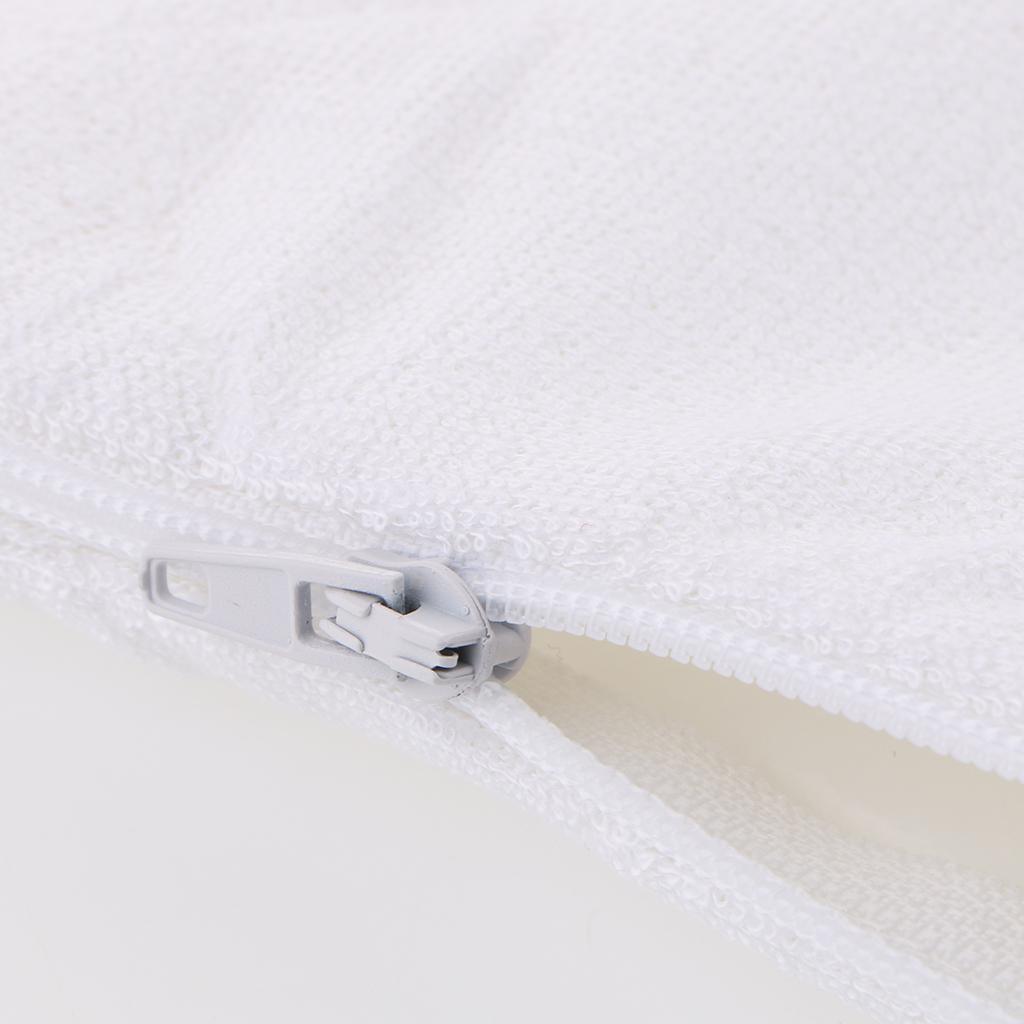 Max Waterproof Mite-proof Luxury Silky Pillowcases White Color 51x71cm - Aladdin Shoppers