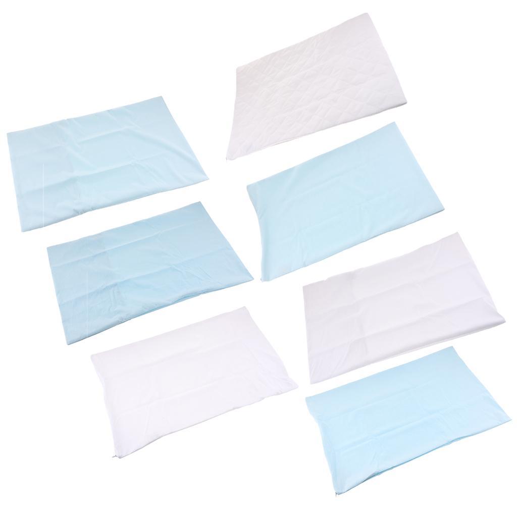 Max Waterproof Mite-proof Luxury Silky Pillowcases White Color 51x71cm - Aladdin Shoppers