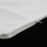 Max Waterproof Mite-proof Luxury Silky Pillowcases Zipper - White - 48x74cm - Aladdin Shoppers