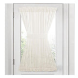 Max White French Door Curtain Panel Rod Pocket Blackout Curtains W137xL102cm - Aladdin Shoppers