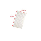 Max White French Door Curtain Panel Rod Pocket Blackout Curtains W137xL102cm - Aladdin Shoppers