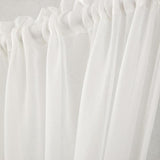 Max White French Door Curtain Panel Rod Pocket Blackout Curtains W64xL102cm - Aladdin Shoppers