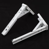 Max White Paint Foldable L Shape Wall Mount Shelf Bracket Hanging Holder Size 1 - Aladdin Shoppers