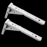 Max White Paint Foldable L Shape Wall Mount Shelf Bracket Hanging Holder Size 1 - Aladdin Shoppers