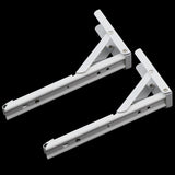 Max White Paint Foldable L Shape Wall Mount Shelf Bracket Hanging Holder Size 1 - Aladdin Shoppers