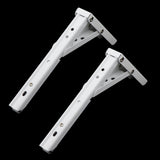 Max White Paint Foldable L Shape Wall Mount Shelf Bracket Hanging Holder Size 1 - Aladdin Shoppers