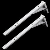 Max White Paint Foldable L Shape Wall Mount Shelf Bracket Hanging Holder Size 4 - Aladdin Shoppers