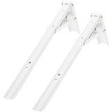 Max White Paint Foldable L Shape Wall Mount Shelf Bracket Hanging Holder Size 4 - Aladdin Shoppers