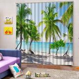 Max Window Curtain Kitchen Bathroom Drape 170x200cm Coconut Tree - Aladdin Shoppers