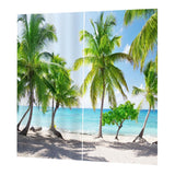 Max Window Curtain Kitchen Bathroom Drape 170x200cm Coconut Tree - Aladdin Shoppers