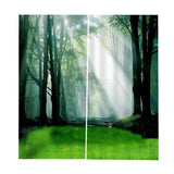 Max Window Curtain Kitchen Bathroom Drape 170x200cm Morning Forest