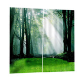 Max Window Curtain Kitchen Bathroom Drape 170x200cm Morning Forest - Aladdin Shoppers