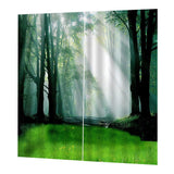 Max Window Curtain Kitchen Bathroom Drape 170x200cm Morning Forest - Aladdin Shoppers