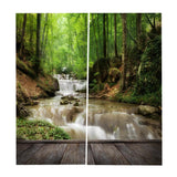 Max Window Curtain Kitchen Bathroom Drape 170x200cm Stream in Mountain