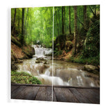 Max Window Curtain Kitchen Bathroom Drape 170x200cm Stream in Mountain - Aladdin Shoppers