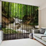 Max Window Curtain Kitchen Bathroom Drape 170x200cm Stream in Mountain - Aladdin Shoppers