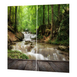 Max Window Curtain Kitchen Bathroom Drape 170x200cm Stream in Mountain - Aladdin Shoppers