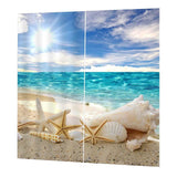 Max Window Curtain Kitchen Bathroom Drape 170x200cm Sunbathing Starfish - Aladdin Shoppers