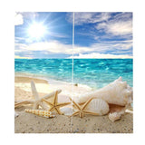 Max Window Curtain Kitchen Bathroom Drape 170x200cm Sunbathing Starfish