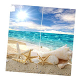 Max Window Curtain Kitchen Bathroom Drape 170x200cm Sunbathing Starfish - Aladdin Shoppers