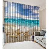 Max Window Curtain Kitchen Bathroom Drape 170x200cm Sunbathing Starfish - Aladdin Shoppers