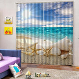 Max Window Curtain Kitchen Bathroom Drape 170x200cm Sunbathing Starfish - Aladdin Shoppers