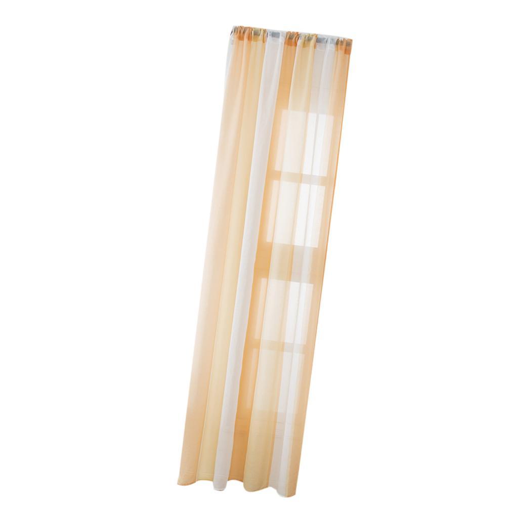 Max Window Sheer Curtains Rod Pocket Faux Linen Voile Curtains 100x200cm Color_1 - Aladdin Shoppers
