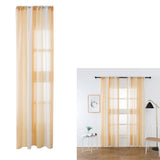 Max Window Sheer Curtains Rod Pocket Faux Linen Voile Curtains 100x200cm Color_1 - Aladdin Shoppers