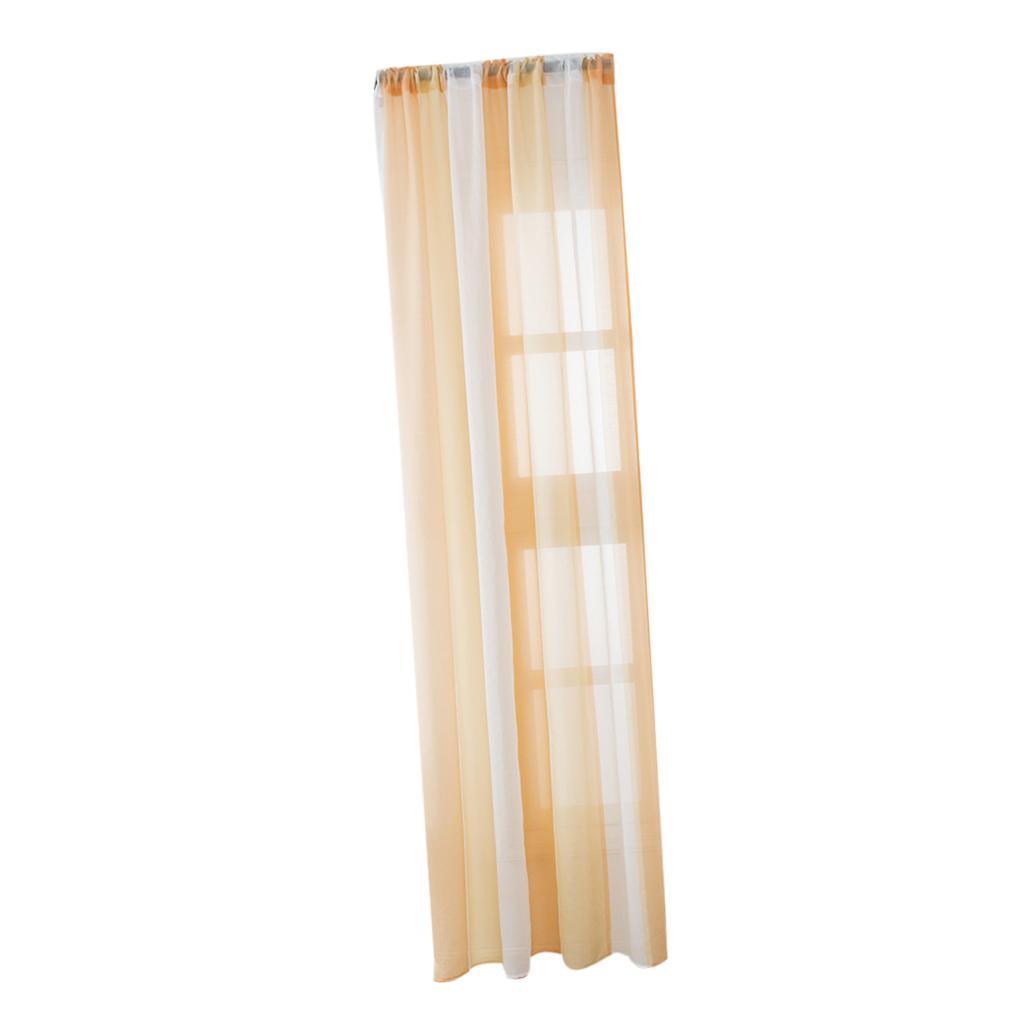 Max Window Sheer Curtains Rod Pocket Faux Linen Voile Curtains 100x200cm Color_1 - Aladdin Shoppers