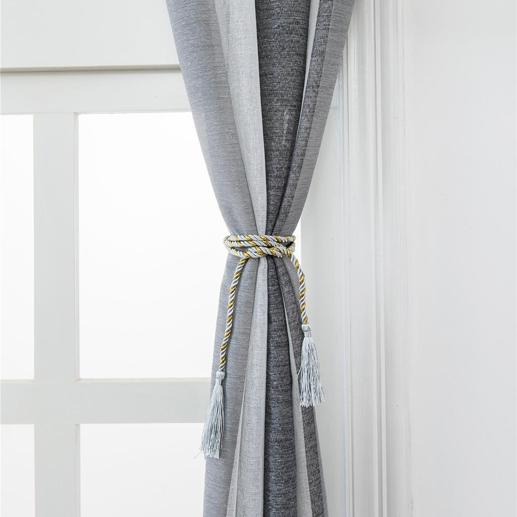 Max Window Sheer Curtains Rod Pocket Faux Linen Voile Curtains 100x200cm Color_3 - Aladdin Shoppers